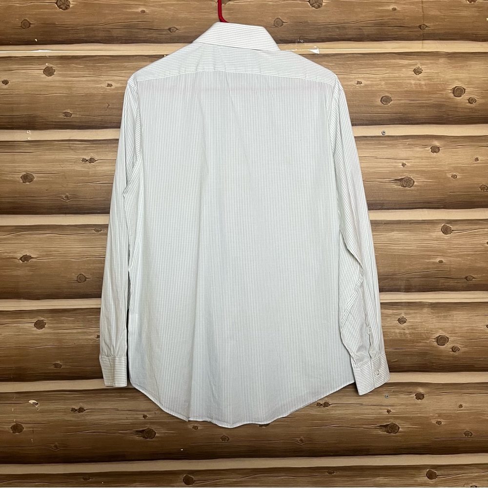 5/$25 Calvin Klein slim fit stretch long sleeve bottomsdown shirt size large - Picture 3 of 12